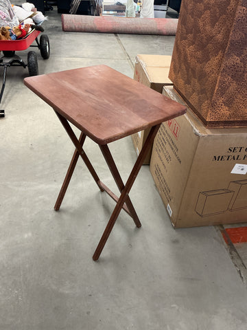 TV Tray - Wood  19"W x 14.25" D x 26.25"H