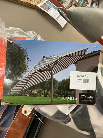 SunVilla 11 Ft Auto Tilt Market Umbrella MISSING POLE