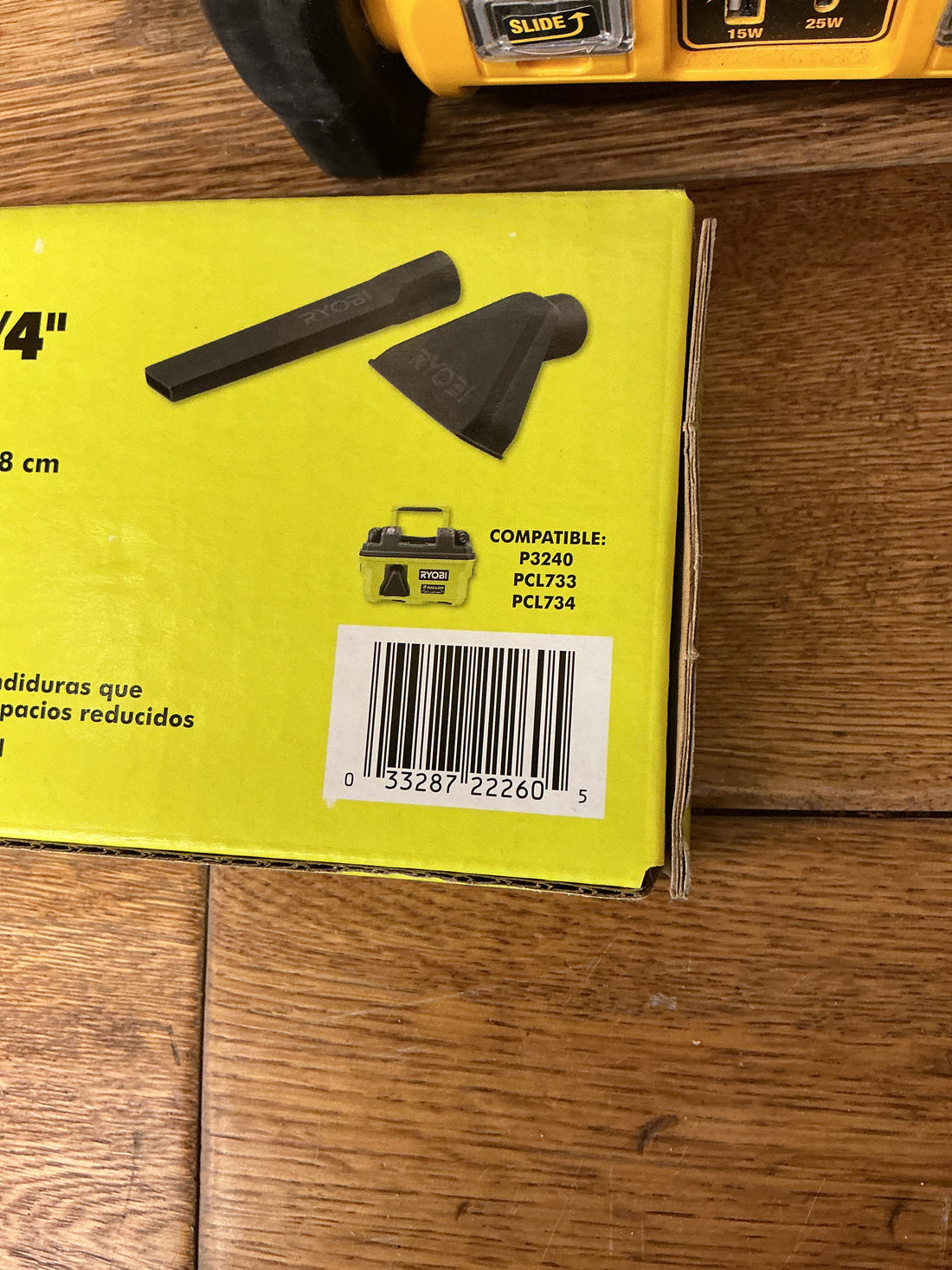 Ryobi 2 pc wet/dry accessory kit 1-1/4”