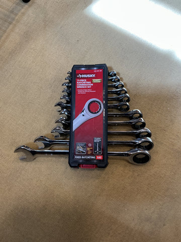 Husky 11 pc Ratcheting Combination Wrench Set