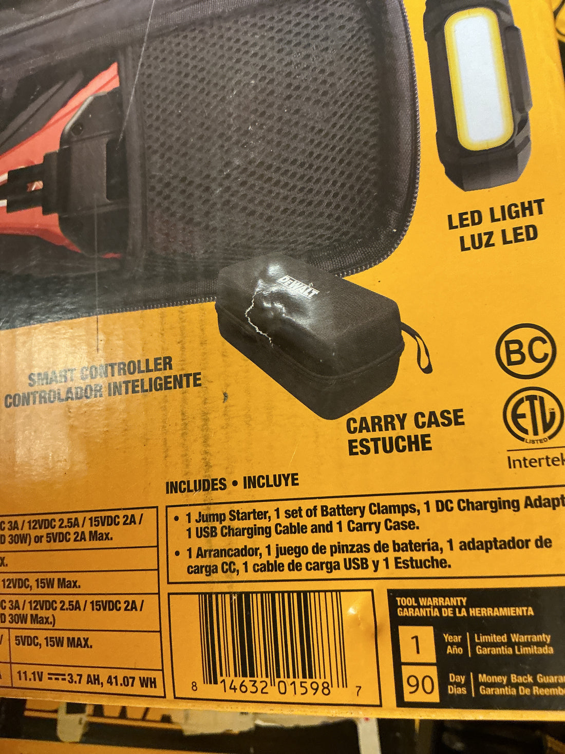 Dewalt 1800 amp lithium jump starter dxaej18c