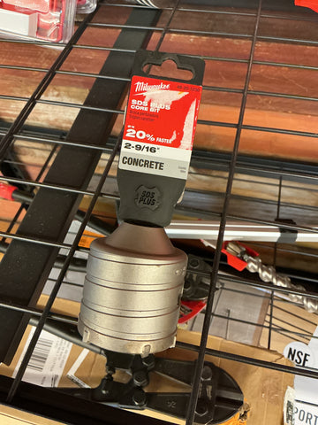 Milwaukee 2 9/16” concrete core bit USED