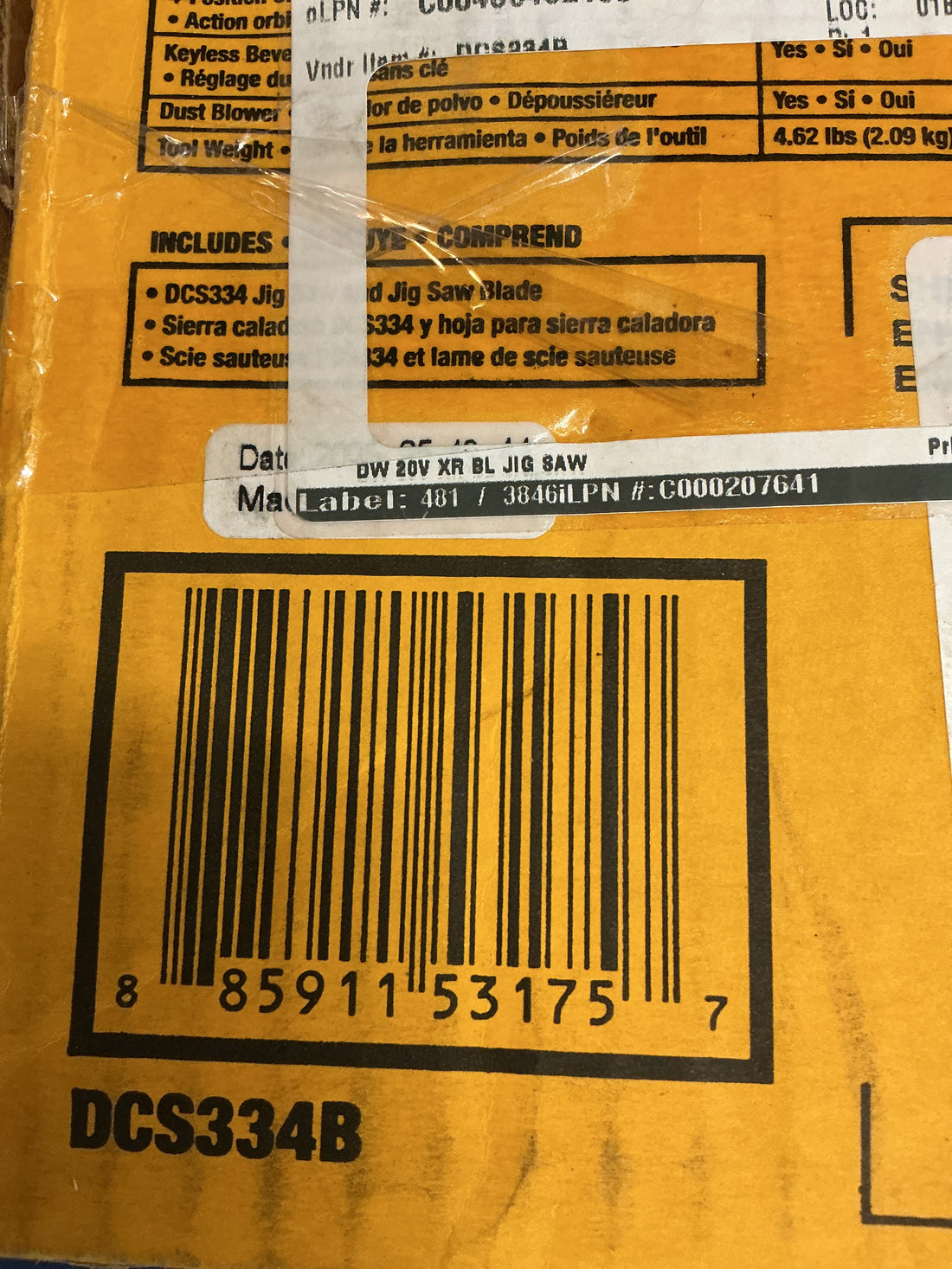 Dewalt jig saw DCS334B