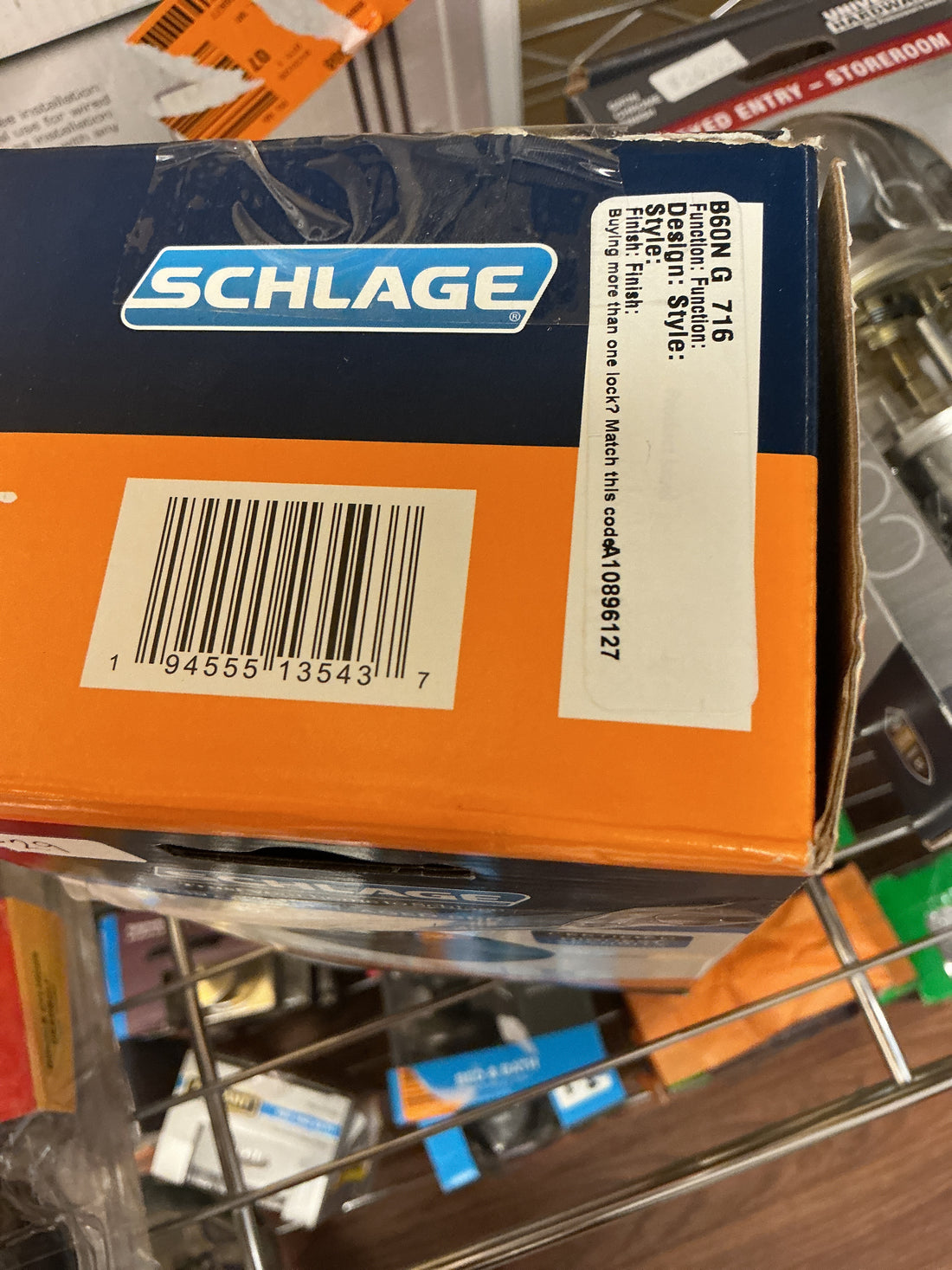 Schlage Deadbolt aged bronze