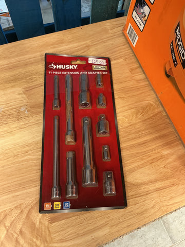 Husky 11 pc extension and adapter set
