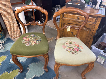 Antique needlepoint chair