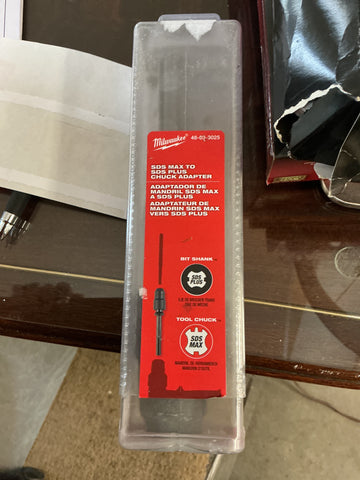 Milwaukee sds max to sds plus chuck adapter