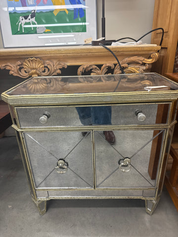 Mirrored side table
