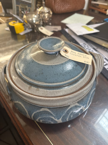 Blue Pottery Casserole Dish