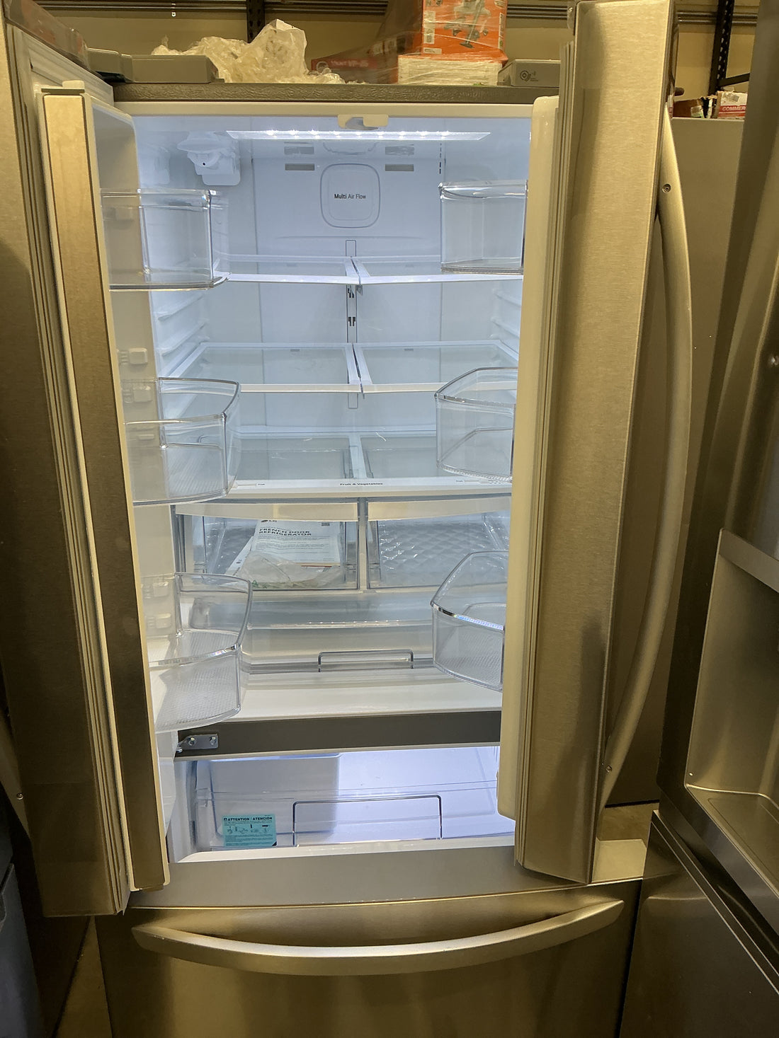 LG  22 cu ft French Door Refrigerator LCFS22EXS , 29.75”Wx35.5”Dx68.5”H