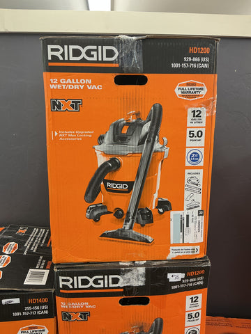 Ridgid 12 gal vac HD1200
