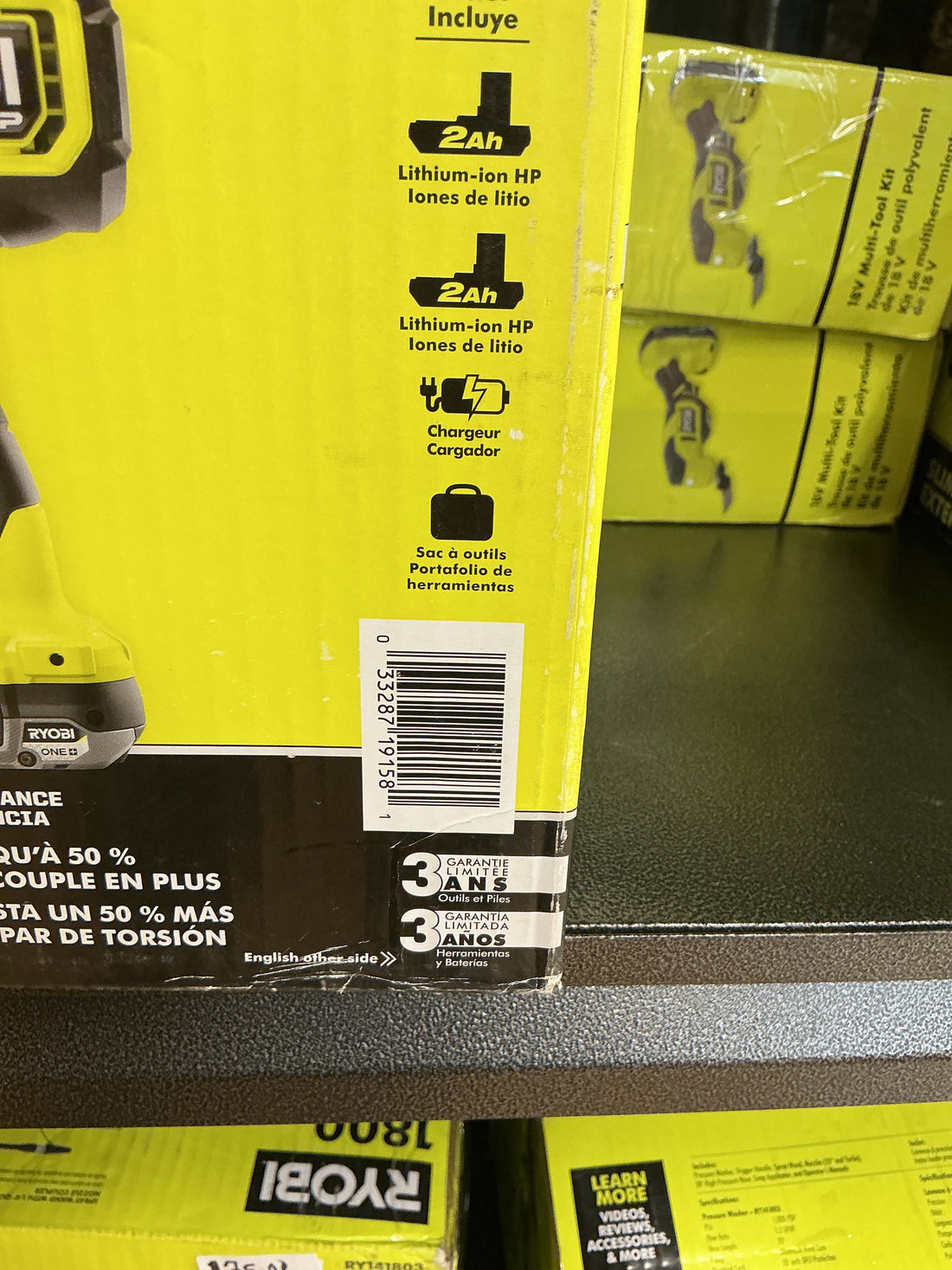 Ryobi 1/2" drill driver kit brushless PBLDD01K