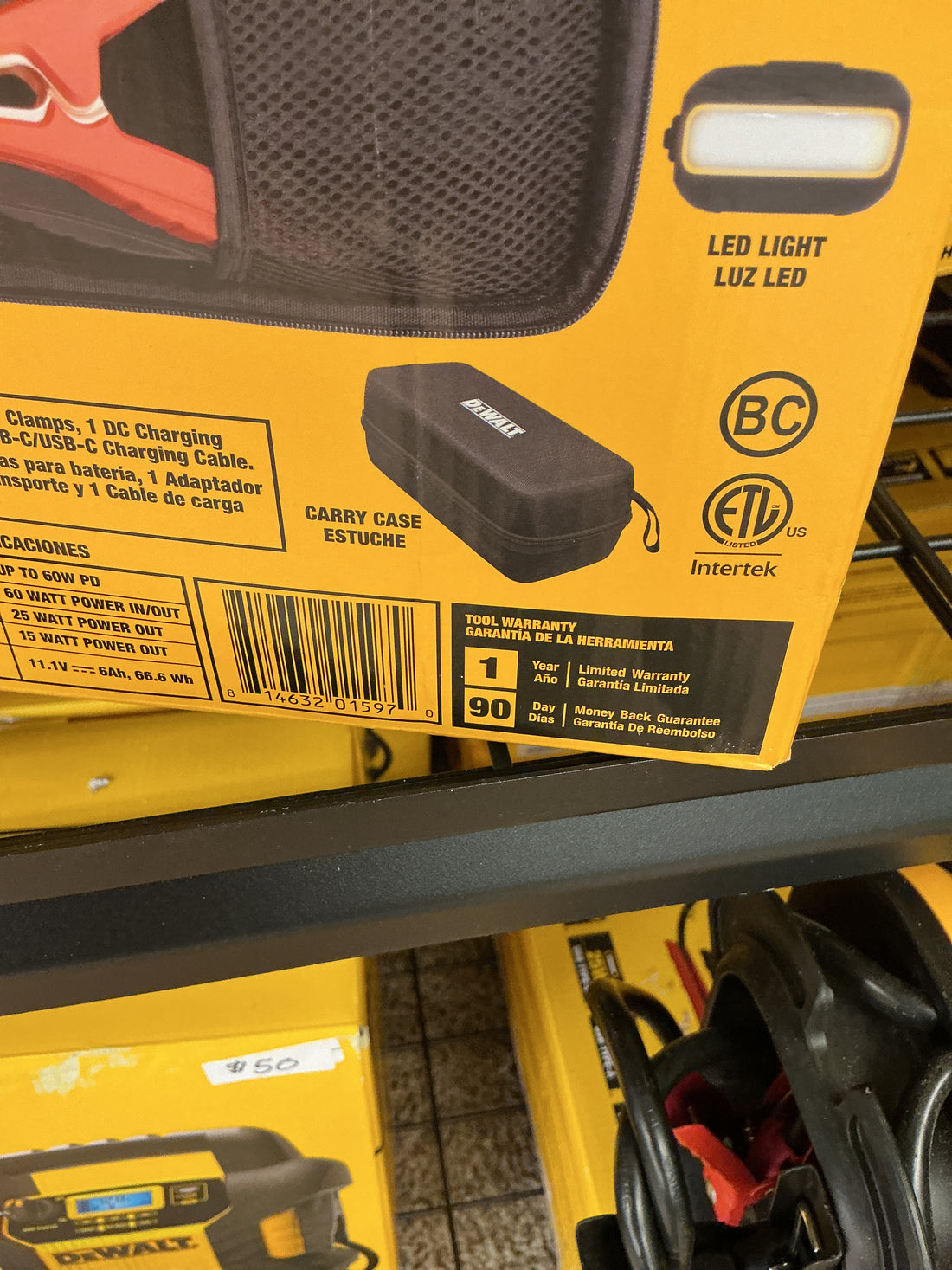 Dewalt 2500 amp lithium jump starter DXAELJ25