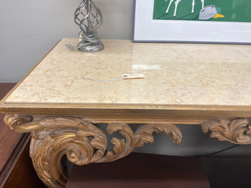 Marble top console
