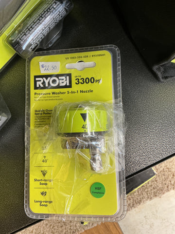 Ryobi pressure washer 5 in 1 nozzle