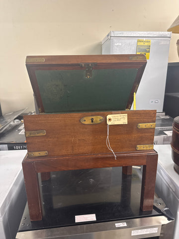 Victorian mahogany military writing slope desk