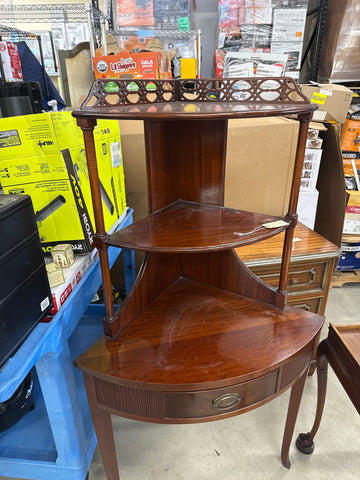 Mahogany corner shelf