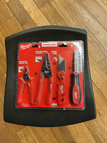 Milwaukee 4 pc hand tool set