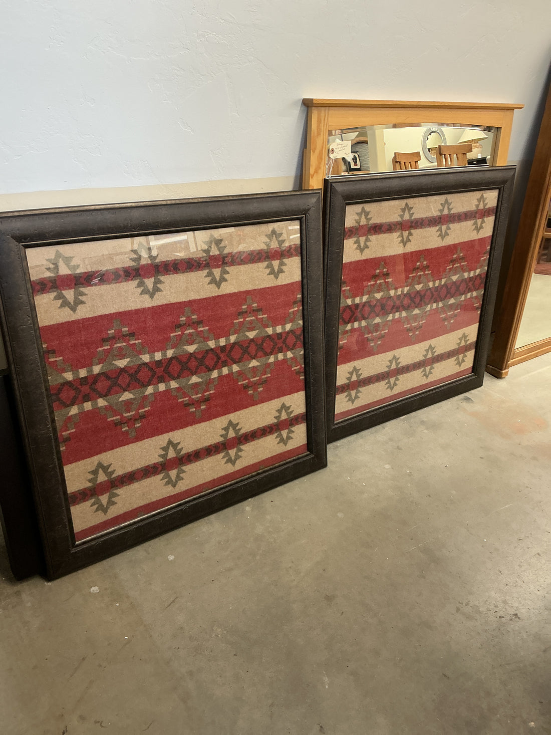 Art - Framed Southwest Style Camp Blanket