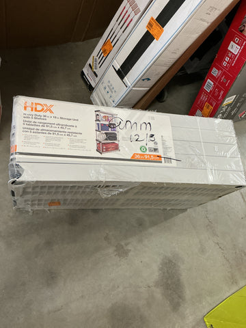 HDX 36”x18” storage unit with 5 shelves