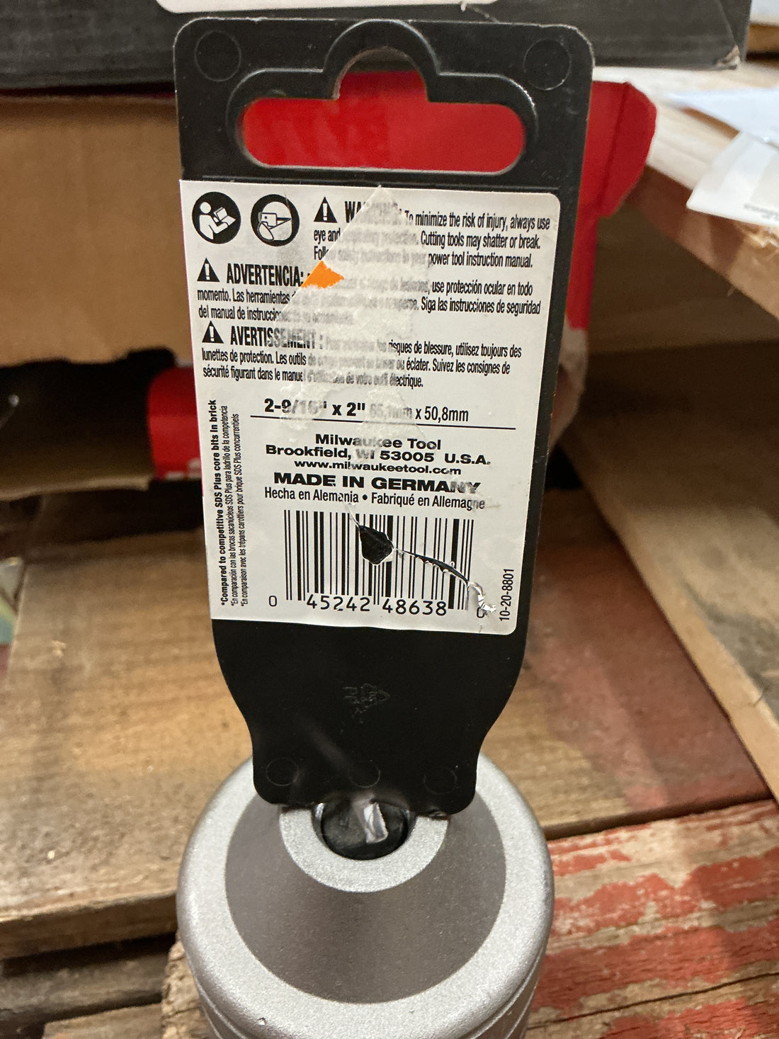 Milwaukee 2 9/16” concrete core bit