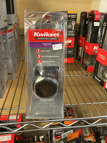Kwikset door knob inactive