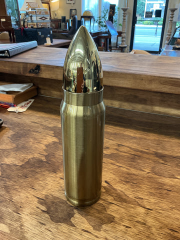 Gold Bullet shaped Water Bottle/Thermos 17 oz Stools