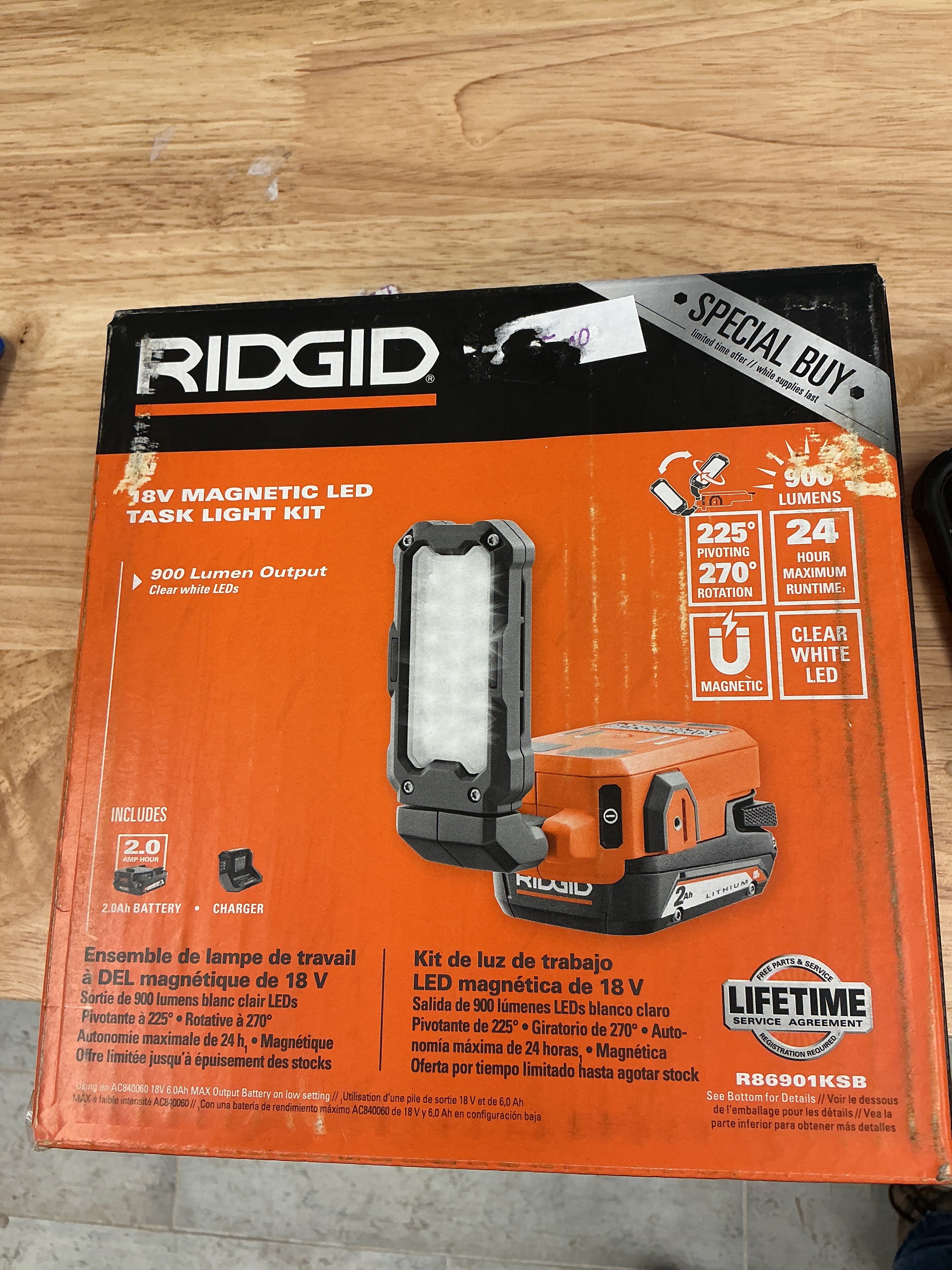 Rigid Industriesワークライト2個セット Ridgid Magnetic LED Task Light kit – The Trader