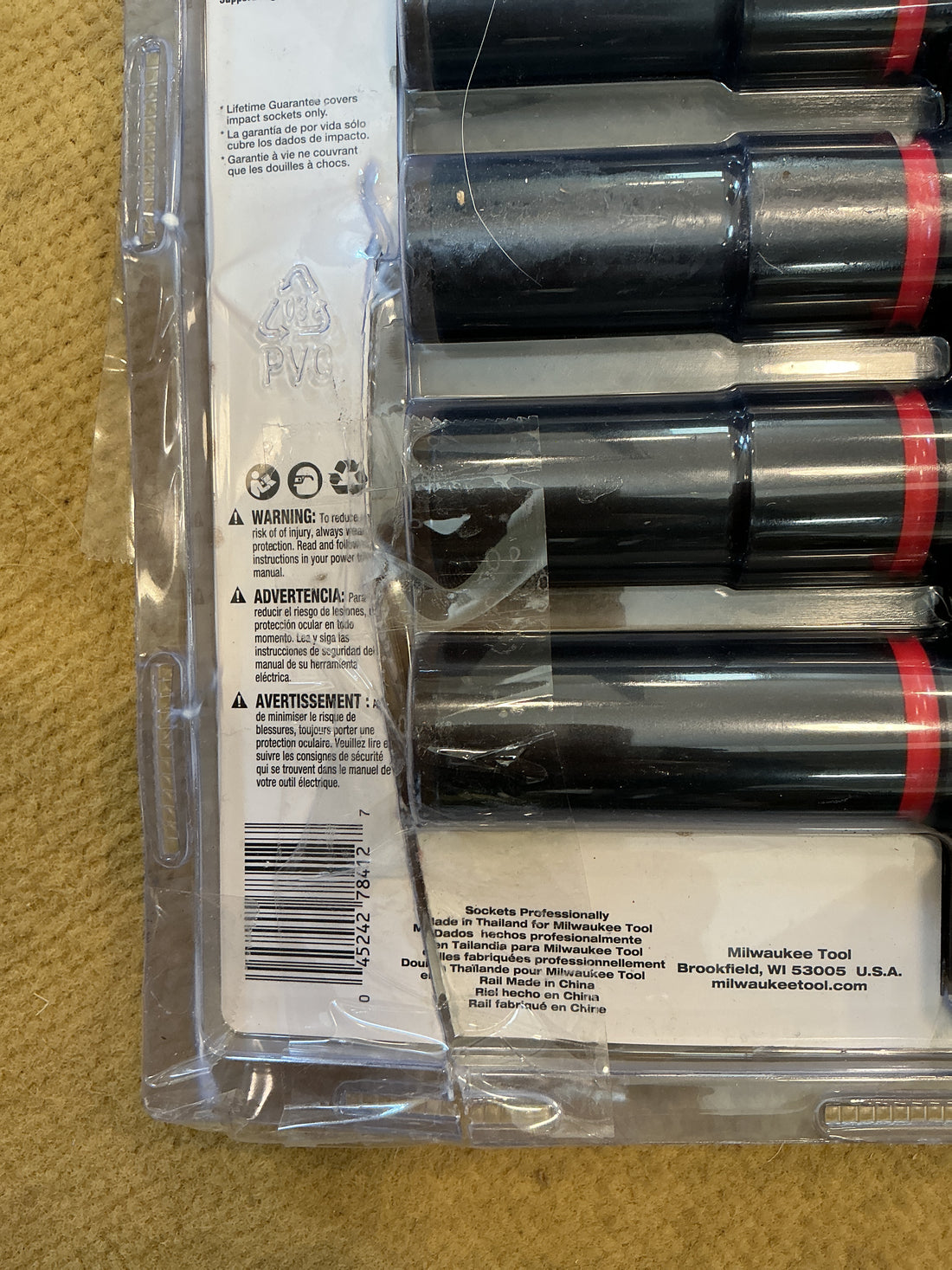 Milwaukee 9 pc 1/2” Drive Metric Impact Socket Set 49-66-7032
