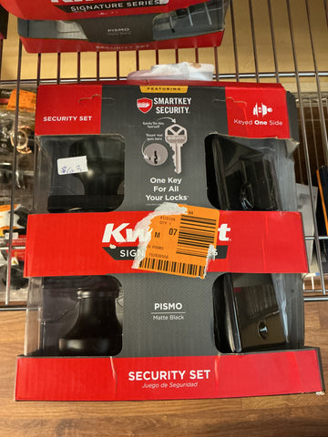 Kwikset Pismo keyed entry knob & deadbolt