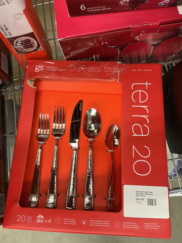 Gourmet Settings 20-piece Flatware Set, Terra