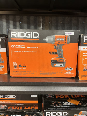 Rigid 1/2” Impact wrench kit R86215K