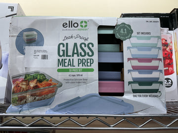Ello 10-piece Glass Meal Prep Container Set