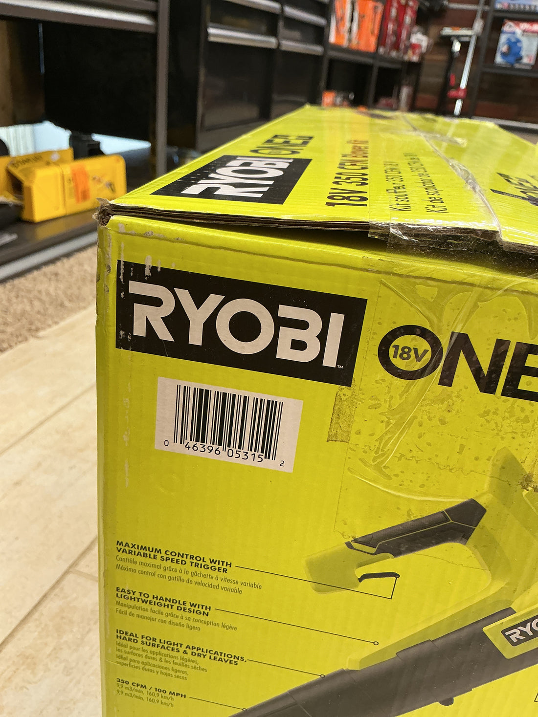 Ryobi 350 CFM 18v blower kit