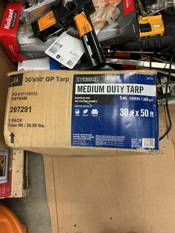 Everbilt 30’x50’  medium duty tarp