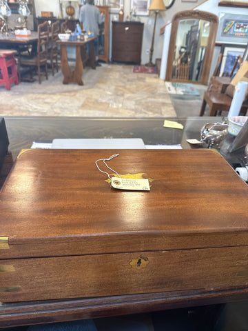 Victorian mahogany writing box