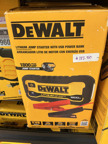 Dewalt 1800 amp lithium jump starter dxaej18c