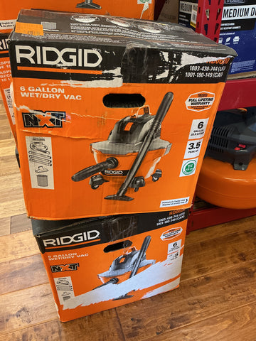Ridgid 6 gal vac HD0600 USED