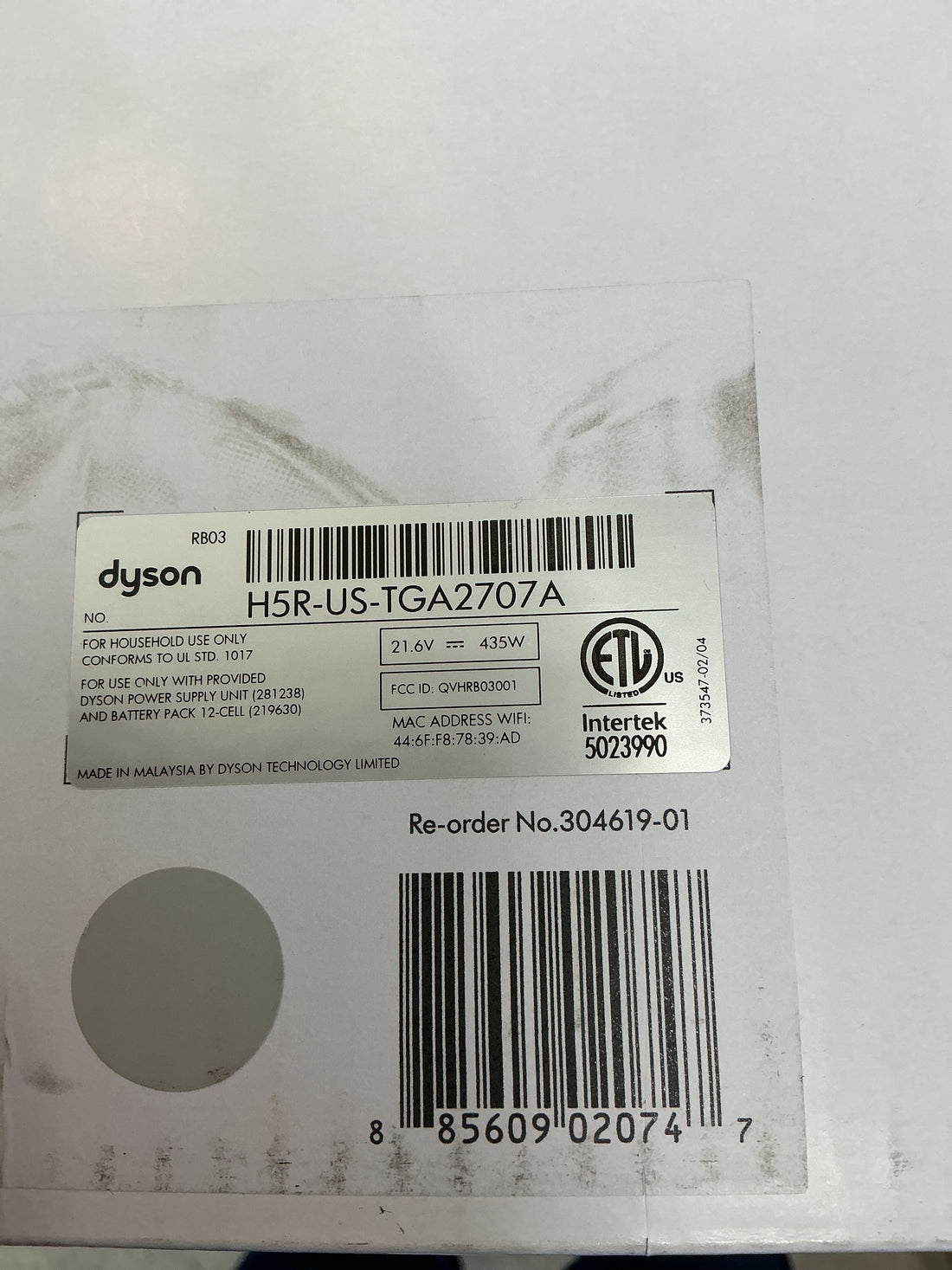 Dyson 360 vis nav robotic vacuum
