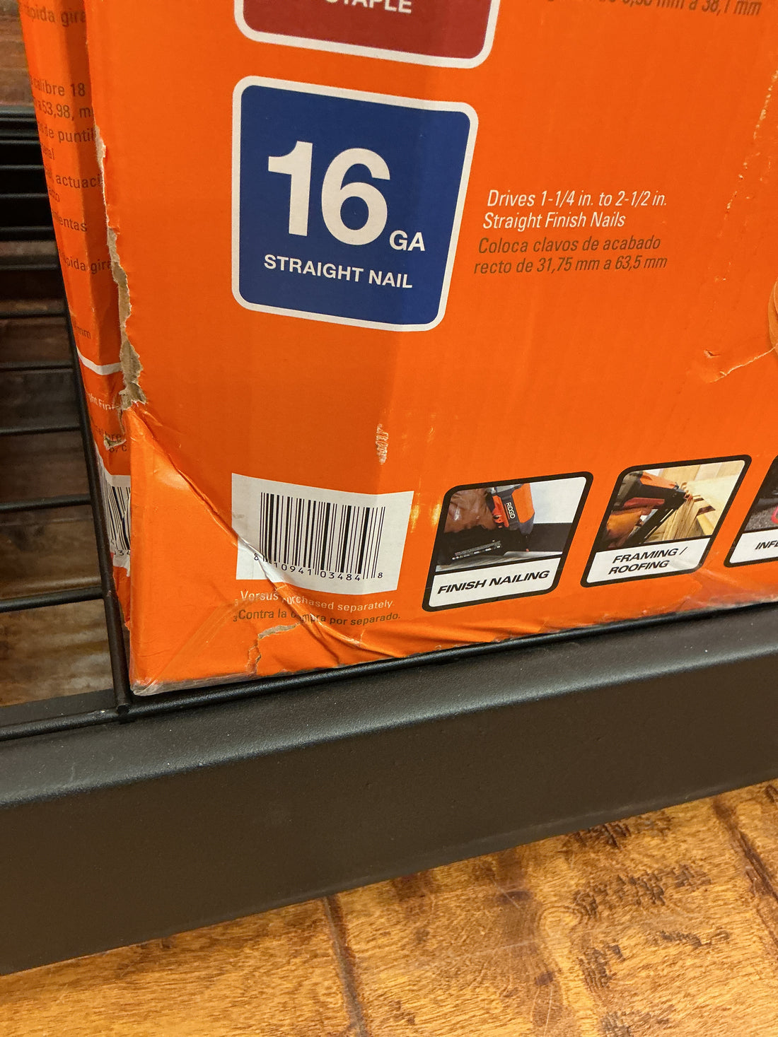 Rigid 6 gal 3 tool combo kit air compressor