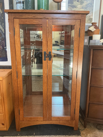 Glass and Wood  Hutch