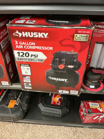 Husky 3 gal air compressor