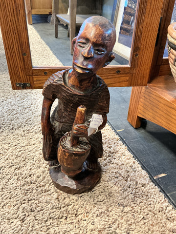 Vintage African wood sculpture