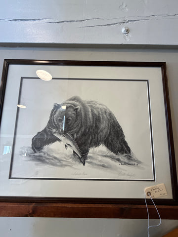 Fishing bear art