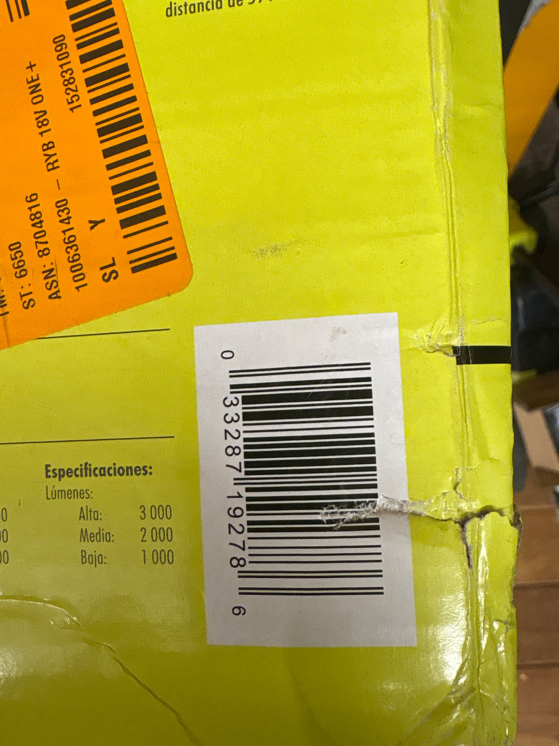 Ryobi 18v LED spotlight