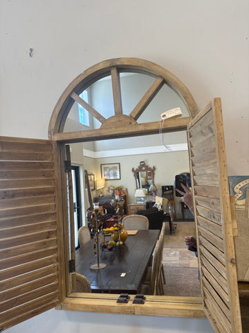 Mirror with doors