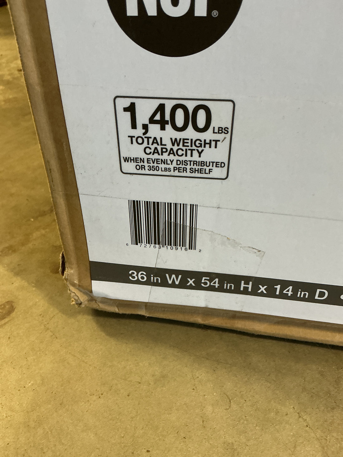HDX 36”W x 54”H x 14”D Utility 4 shelf unit