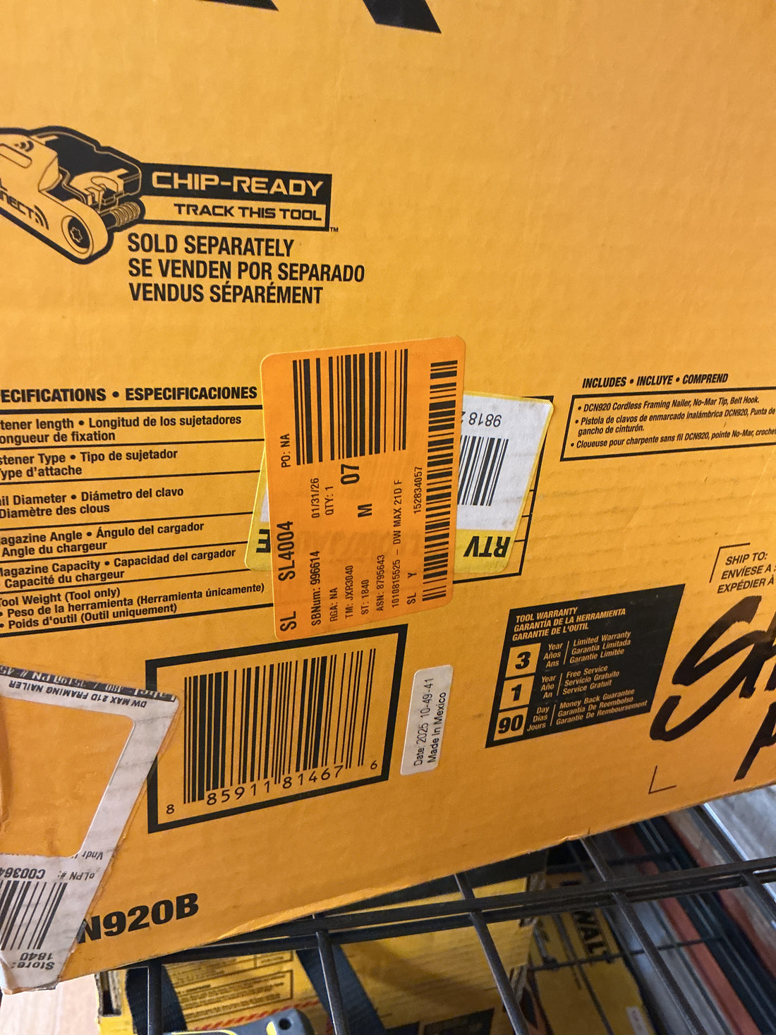 Dewalt collated framing nailer dcn920b
