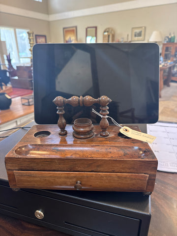 Vintage Wooden Inkstand
