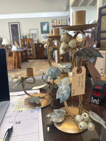 Pair candle holders